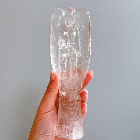 ★レムリアンシード 大型エンジェルシェイプ 置物③148g(珍品！ SA) Pure Ray Angel | crystal shop mira