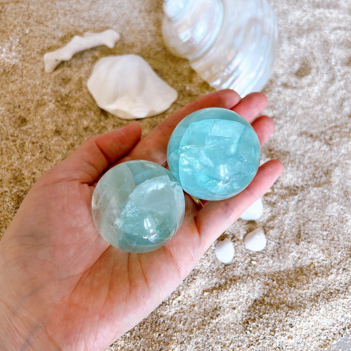 グリーンフローライトスフィア | crystal shop mira