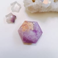 レピドライト　六芒星