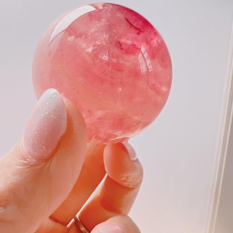 ピンクのフローライトスフィア | crystal shop mira