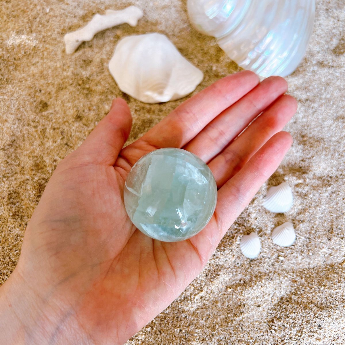 グリーンフローライトスフィア | crystal shop mira