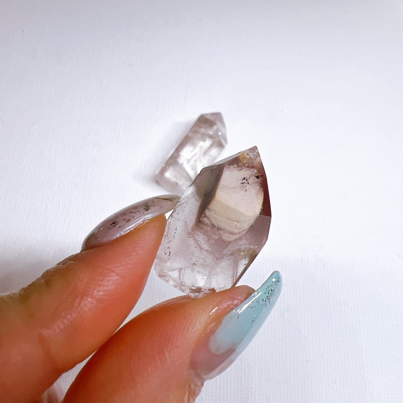 ルチル入り♡ピンクリチウムクォーツset | crystal shop mira