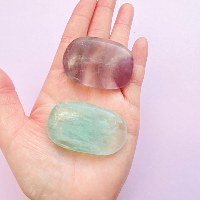 フローライトパーム置物