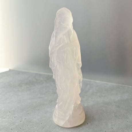 天然石 ビックサイズ　ローズクォーツのマリア様　置物　彫り物D.135 CATEGORY 聖母マリア | crystal shop mira
