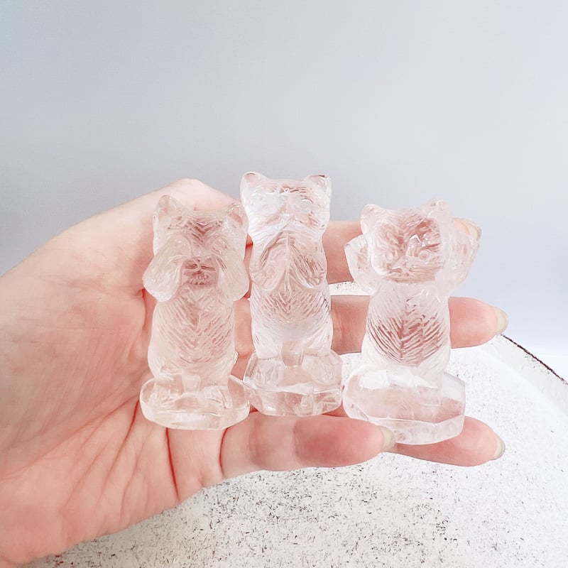 見にゃい言わにゃい聞かにゃい3にゃんず | crystal shop mira