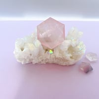 ローズクォーツ　六芒星