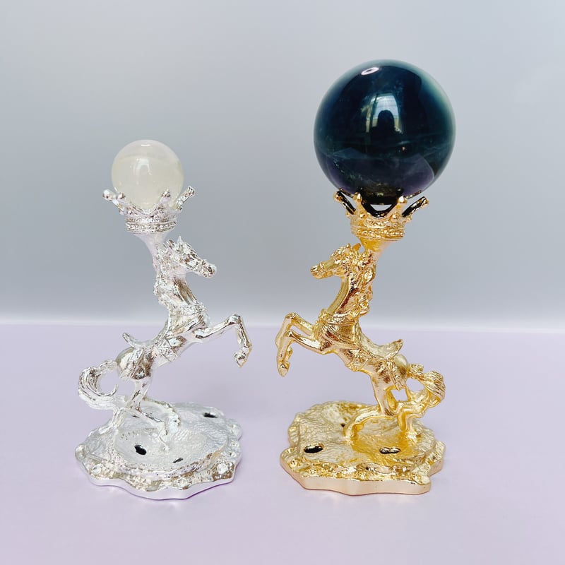 お馬さんの台座♡シトリンスフィア付き | crystal shop mira