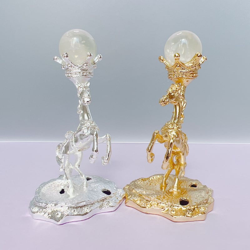 お馬さんの台座♡シトリンスフィア付き | crystal shop mira