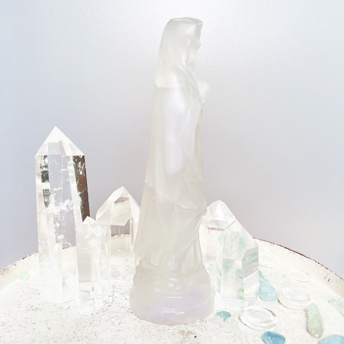 マカロンフローライトマリア様BIGサイズ♡No.2314 マカロンフローライトマリア様BIGサイズ♡No.2314 ホワイトミルキー