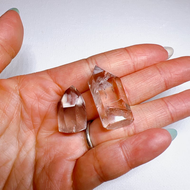 ルチル入り♡ピンクリチウムクォーツset | crystal shop mira