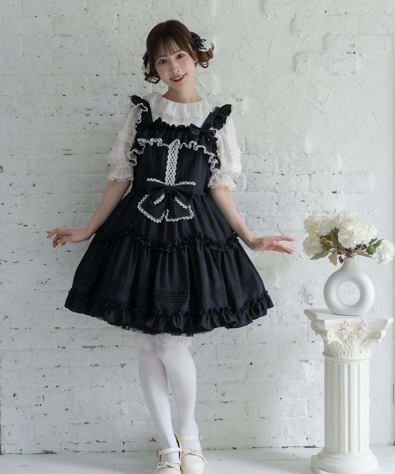 ☆即納分☆プティパルティションジャンパースカート【ミニ丈