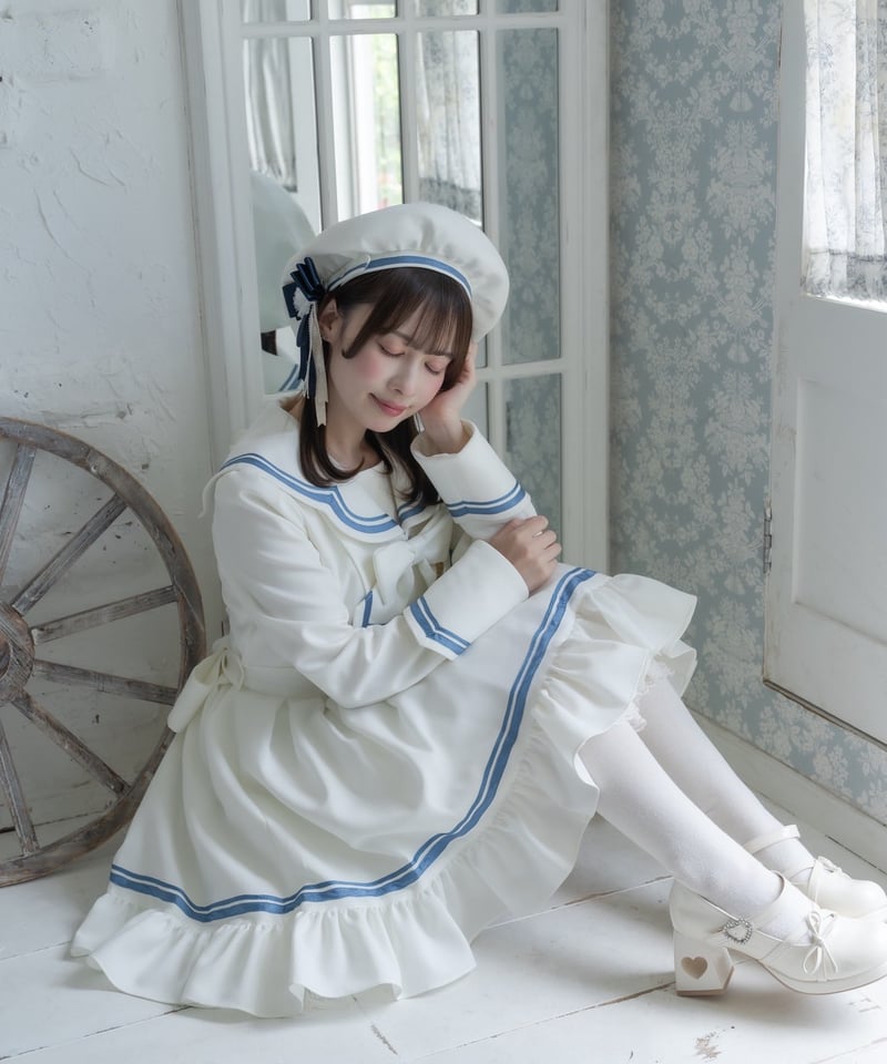 Funny fairy シャンティーセーラーワンピース ☆即納品☆【復刻】シャンティーセーラーワンピース | funnyfairy