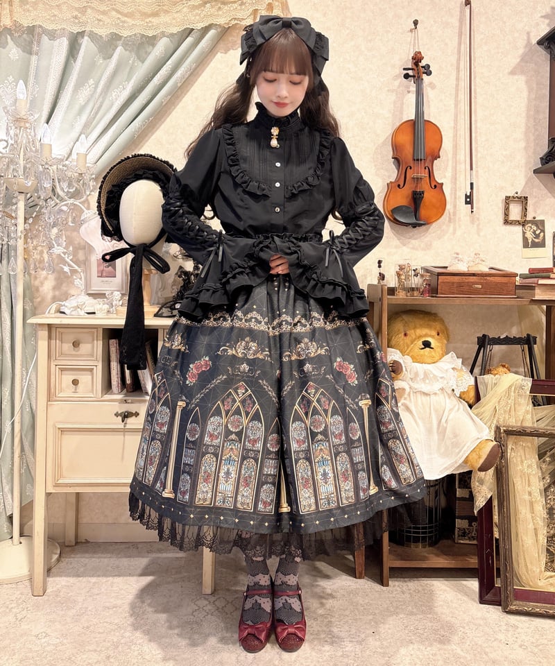 新品 Funny Fairy ヴィトライユ　ジャンパースカート(ブラック) 黒 ヴィトライユ スカート | funnyfairy