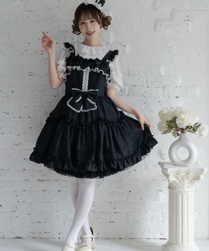 ☆即納分☆プティパルティションジャンパースカート【ミニ丈