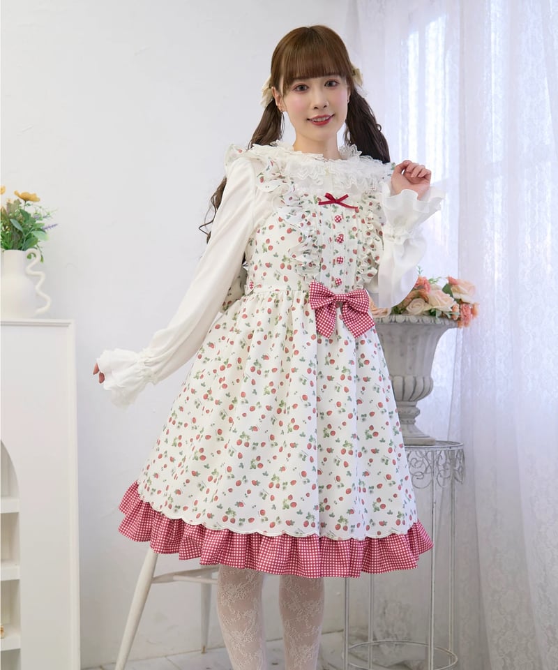 ストロベリーピクニックジャンパースカート | funnyfairy