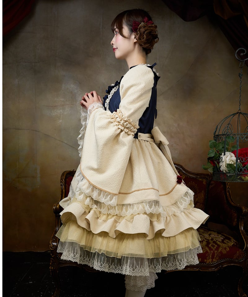 funnyfairy バロックファンタジアジャガードワンピース 復刻】バロックファンタジアジャガードワンピース | funnyfairy