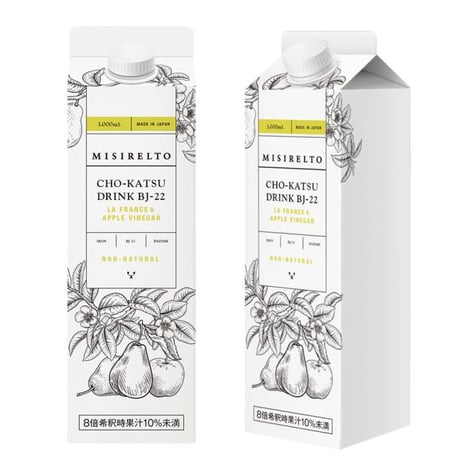 MISIRELTO CHO-KATSUドリンク BJ-22 ラ・フランス&アップルビネガー 1000ml