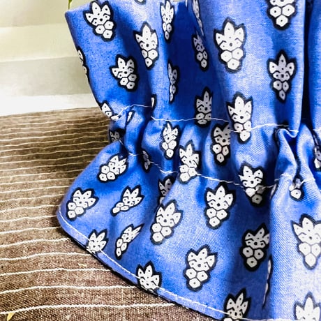 犬用スヌード|パープルとホワイト|シュシュタイプ