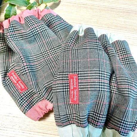 【専用】中型犬用スヌード|起毛グレンチェック|2枚セット