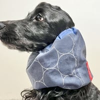 中型犬用スヌード|ブルーグレーのコーデュロイ