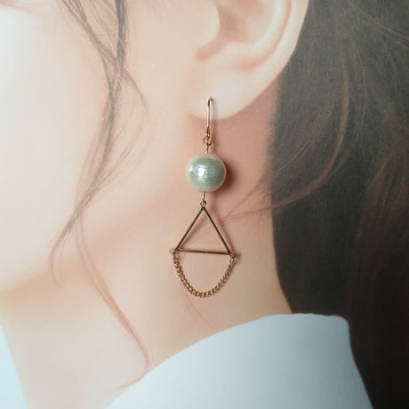 pearl&chainピアス/イヤリング