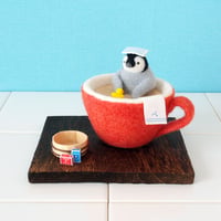 こぺんぎんのいとこのミルクティー風呂