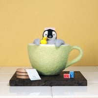 こぺんぎんのミルクティー風呂：グリーン