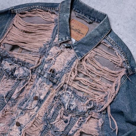 DAMAGE DENIM JACKET 5