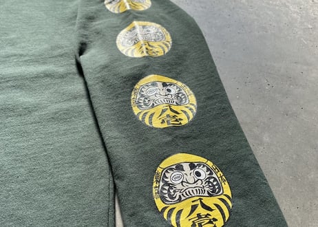 七転八起 LS T-SHIRT "GREEN"
