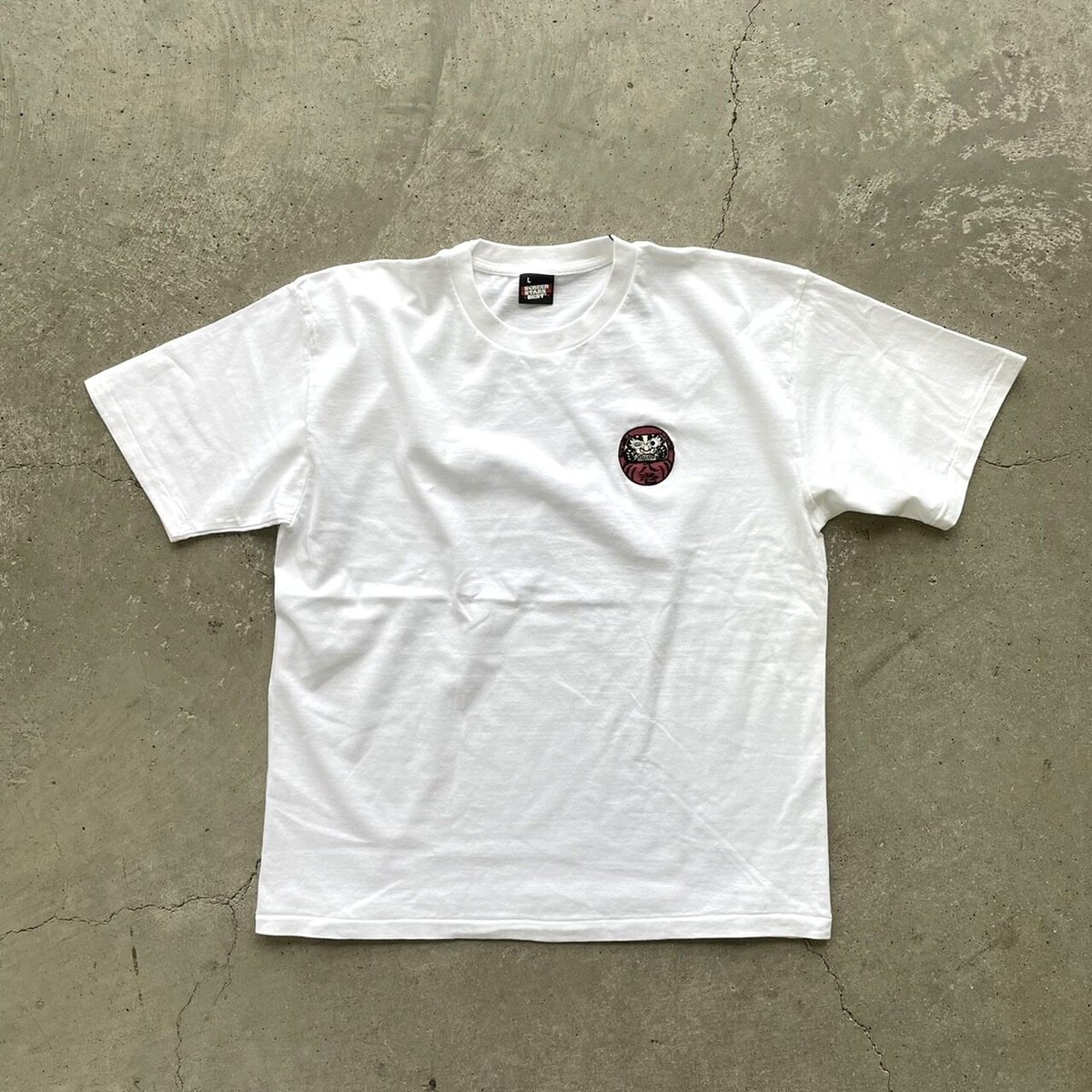 ランバン ロゴ刺繍Tシャツ アイボリー Lanvin logo-embroidered Cotton T-shirt | Yellow | FARFETCH