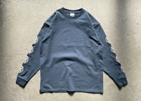 七転八起 LS T-SHIRT "NAVY"