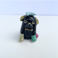 カトネンド　オカリナ犬（黒）