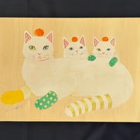 しろねこのおやこ