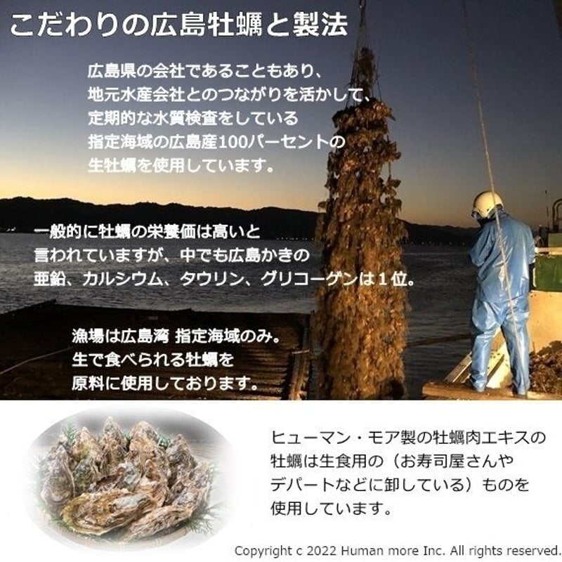 牡蠣肉エキスサプリメント「Sea Well(シーウェル)480粒」 | Human More'...