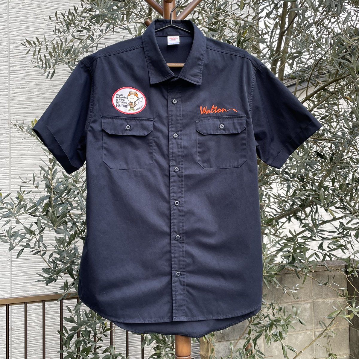 Waltonワークシャツ(半袖)／colorネイビー | ウォルトン物販部