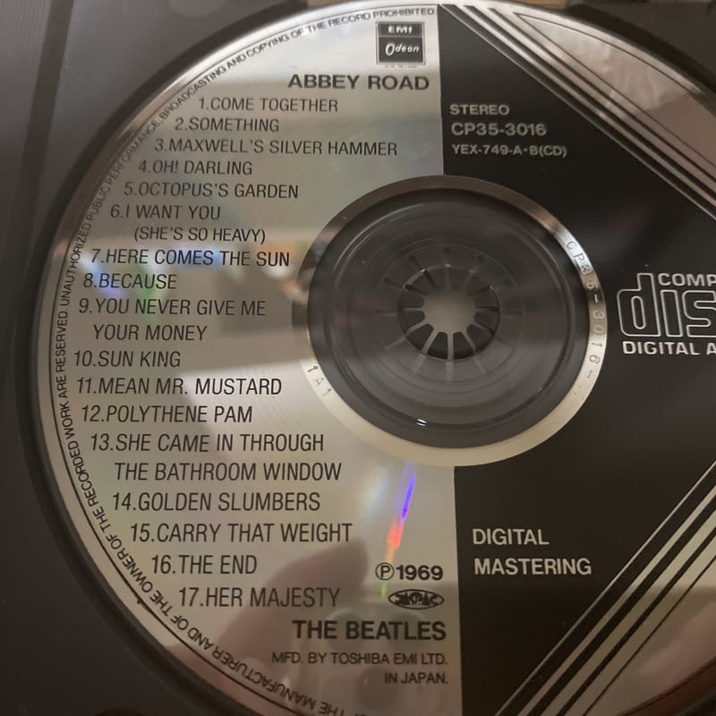 回収盤THE BEATLES Abby road CP35-3016 CD | プレミアムL