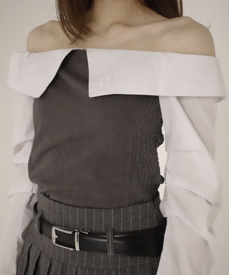 トップス kiss the club offshoulder curve shirt offshoulder curve shirt | KISS THE CLUB