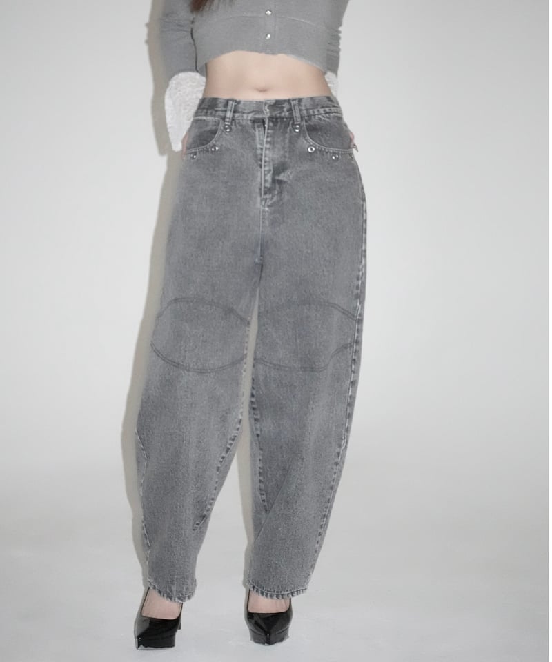 grommet wide pants | KISS THE CLUB