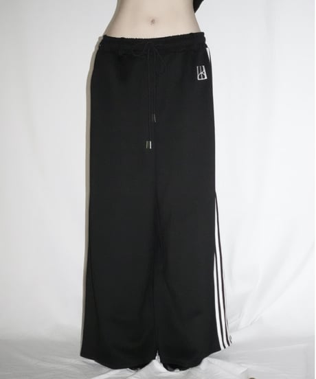 line unisex jersey pants (black)