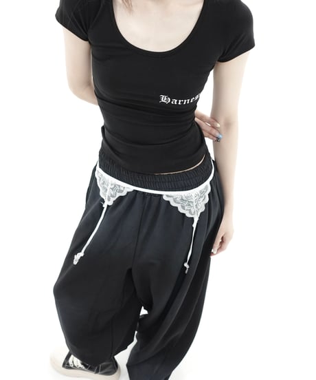 harness fitted short sleeve tee