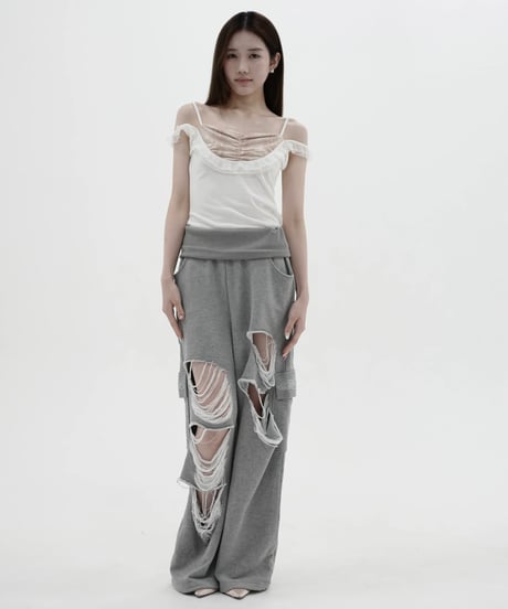 animal frill camisole