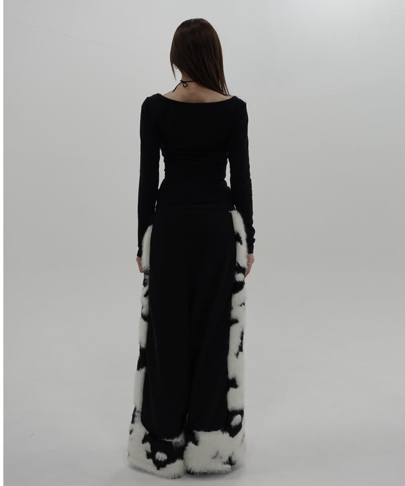 fur loose pants | KISS THE CLUB