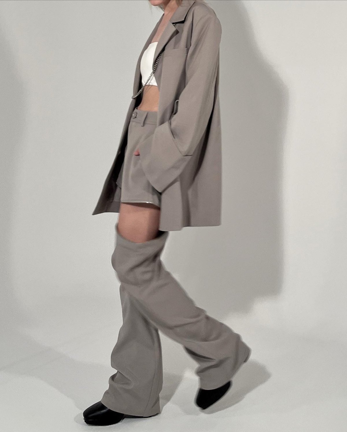 2way cut slacks pants | KISS THE CLUB