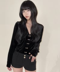 【再入荷】velours corset tops