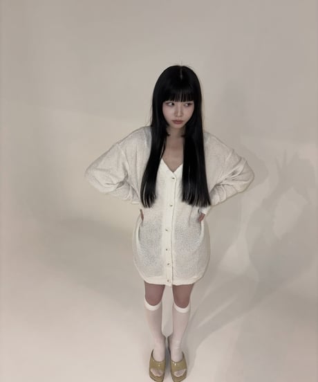 back open cardigan onepiece