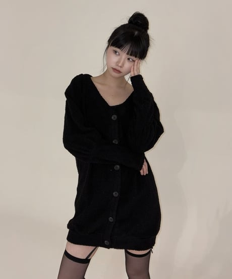 back open cardigan onepiece
