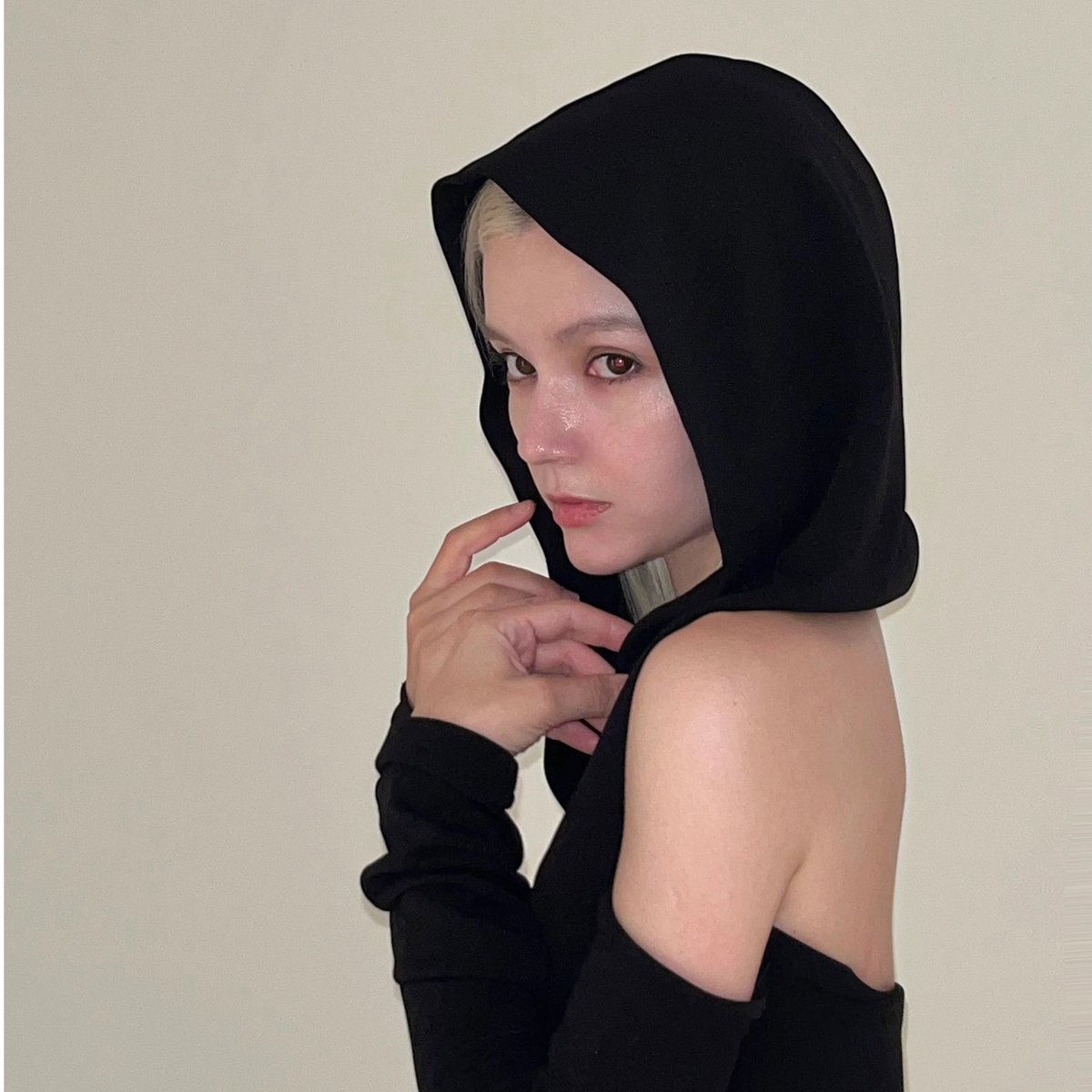 トップス kisstheclub body line hoodie black body line hoodie | KISS THE CLUB