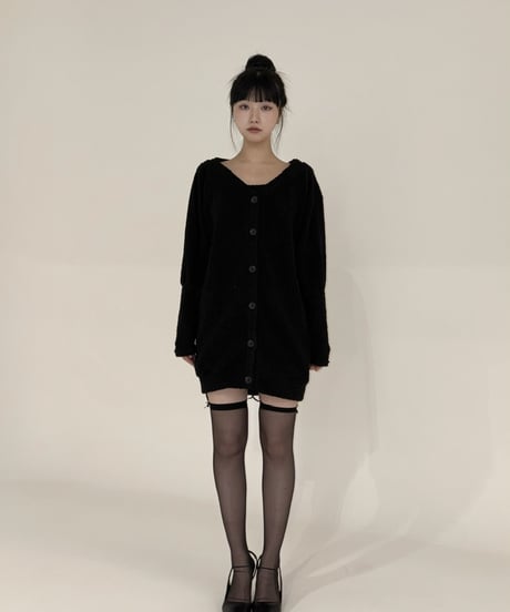 back open cardigan onepiece