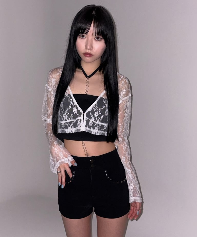 トップス kiss the club bare flill tops gray 再入荷】bare frill tops | KISS THE CLUB