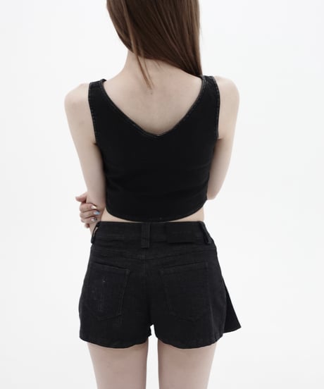 zip pocket denim pants